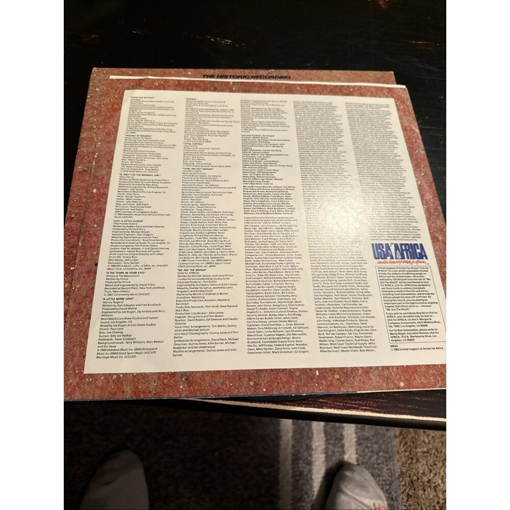 We Are The World Vinyl Michael Jackson Prince Billy Joel Various 1985 Record LP - Picture 5 of 8
